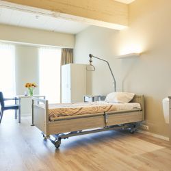 Interieur van een slaapkamer